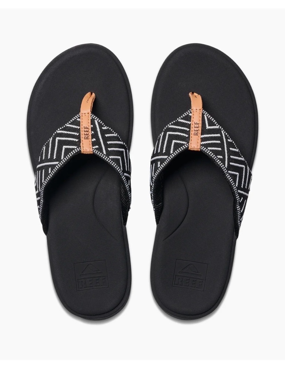 Reef cushion cloud Flip Flops with White and white pattern